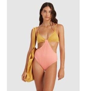 Billabong Hi Life Freya Cut Out One-piece Swimsuit Large
